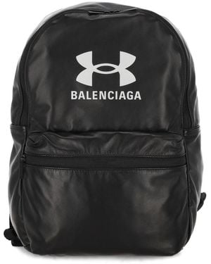 Balenciaga "Under Armour" Leatehr Backpack - Black