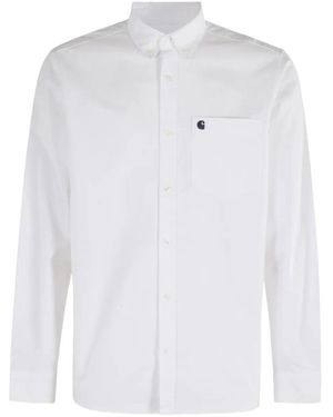 Carhartt L/s C-logo Shirt - White