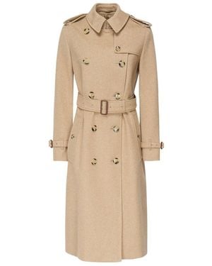 Burberry Coats - Natural
