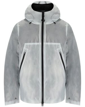 KRAKATAU Bicep Liner White Hooded Jacket - Grey
