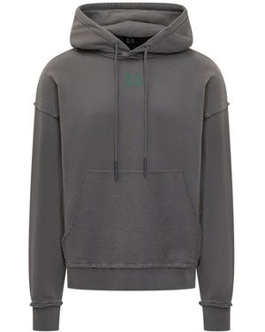 M44 LABEL GROUP 44 Label Group Hoodie Sweatshirt With Embroidered Logo - Gray