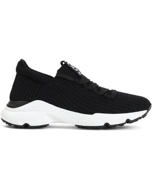 Tod's Comfortable Rubber And Fabric Trainers - Black