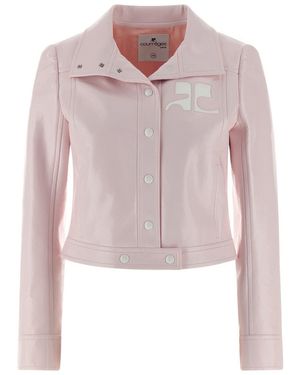 Courreges 'Vinyl' Jacket - Pink