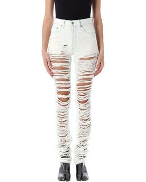 MM6 by Maison Martin Margiela Broken Skinny Jeans - Black