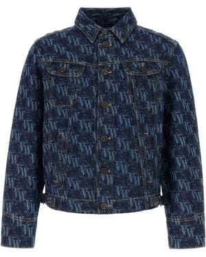 Vivienne Westwood Printed Denim Stormrider Jacket - Blue