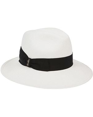 Borsalino Claudette Panama Hat - White