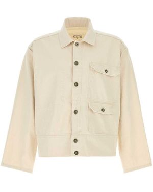 Maison Margiela Melange Sand Denim Jacket - Natural