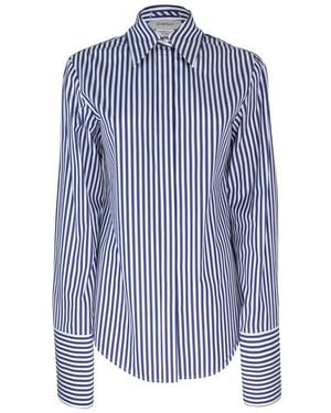 Sportmax Striped Conio Shirt - Blue