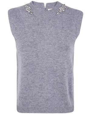 Semicouture "Alienor" Vest - Blue