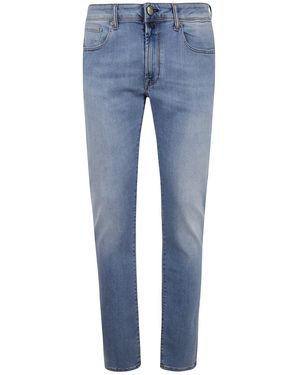 Incotex 5 Pockets Denim Stretch - Blue