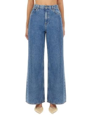 Theory Wide-Leg" Jeans - Blue