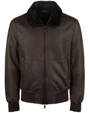 S.w.o.r.d 6.6.44 Shearling Bomber Jacket - Black