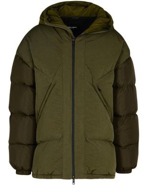 Dolce & Gabbana Cotton Blend Down Jacket - Green