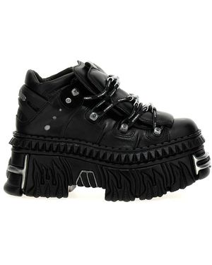Vetements X New Rock 'Platform' Trainers - Black
