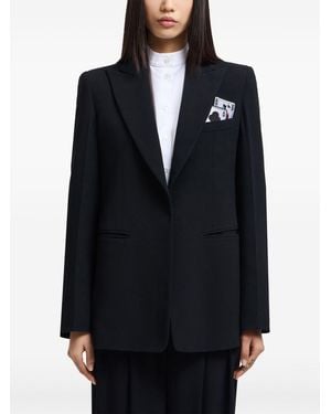 Emporio Armani Single-breasted Jacket - Black