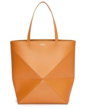 Loewe Puzzle Fold Tote Xl Bags - Orange