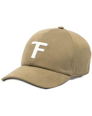 Tom Ford Logo Canvas Baseball Cap - Natural
