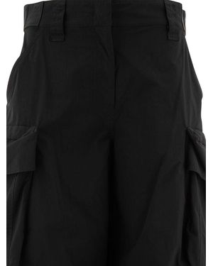 Alexander Wang Cargo Trousers With Oversize Pockets - Black