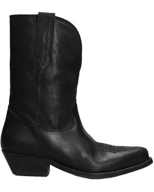 Golden Goose Wish Star Texan Ankle Boots - Black