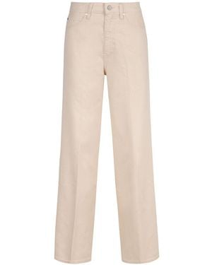 Calvin Klein Wide-Leg Jeans - Natural
