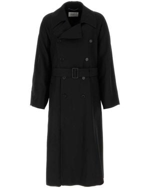 Saint Laurent Coats - Black