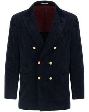 Brunello Cucinelli Corduroy Blazer - Blue