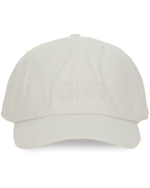 MM6 by Maison Martin Margiela Baseball Hat With Logo - White