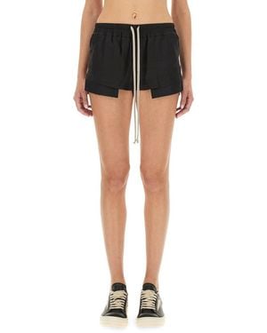 Rick Owens Fog Boxer" Shorts - Black