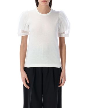 Comme des Garçons Puff Sleeves T-Shirt - White