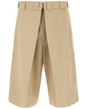 Givenchy Cappuccino Polyester Blend Bermuda Shorts - Natural