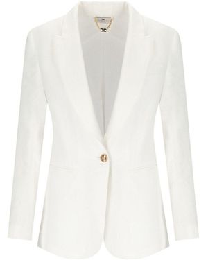 Elisabetta Franchi Jackets - White