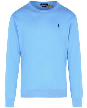 Polo Ralph Lauren Light Cotton Sweatshirt - Blue