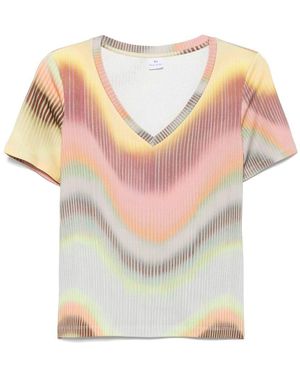 Paul Smith Printed Cotton T-Shirt - Pink