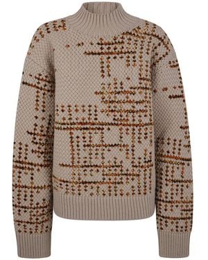 Dries Van Noten "Mauritius" Turtle Neck Sweater - Brown