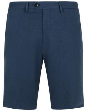 Etro 'Roma' Cotton Bermuda Shorts - Blue