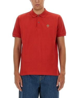 Bally Polo With Logo - Red