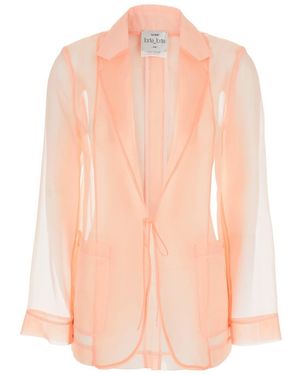 Forte Forte Jacket With Classic Lapels - Pink