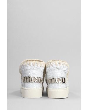 Mou Eskimo New Low Heels Ankle Boots - White