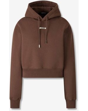 Jacquemus Hooded Sweatshirt - Brown