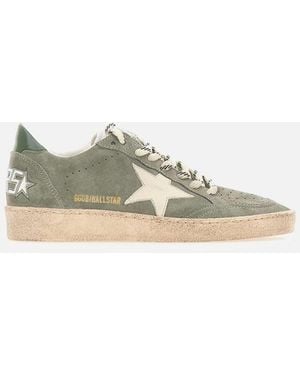 Golden Goose "Ball Star Suede" Sneakers - Green