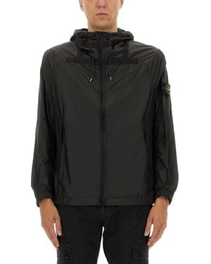 Stone Island "Ripstop Light Ht Nylon" Jacket - Black