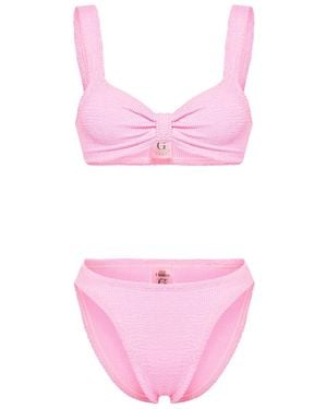Hunza G Bonnie Bikini Clothing - Pink