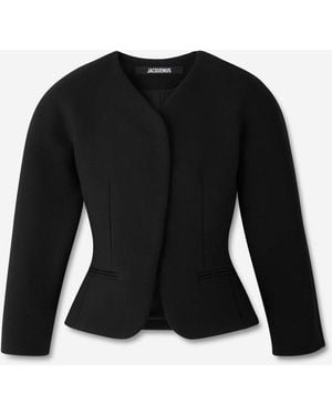 Jacquemus Wool Oval Jacket - Black