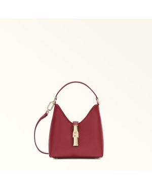 Furla Mini Leather Hobo Bag - Pink