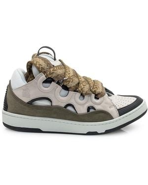 Lanvin Low Top Sneakers With Maxi Laces - White