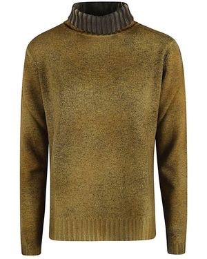 ALESSANDRO ASTE Wool And Cashmere Blend Turtleneck Sweater - Green