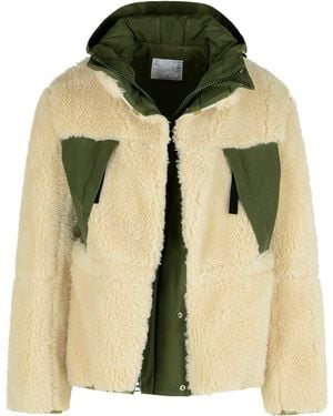 Sacai 'Sherling' Wool Blend Jacket - Green