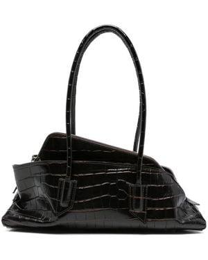 The Attico "The Walk Small" Top Handle Bag Bags - Black