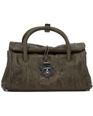 Zanellato "Dotta Pleated" Hand Bag - Green