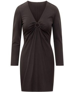 Michael Kors V-Neck Dress - Black